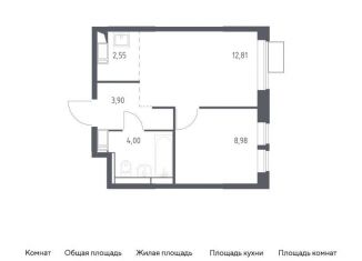 Однокомнатная квартира на продажу, 32.2 м2, Московская область