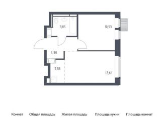 Продам 1-комнатную квартиру, 34 м2, Московская область