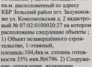 Земельный участок на продажу, 70 сот., посёлок Залукокоаже, улица Калмыкова, 2