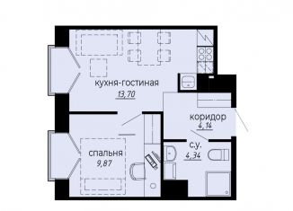 Однокомнатная квартира на продажу, 32.1 м2, Санкт-Петербург, метро Площадь Мужества