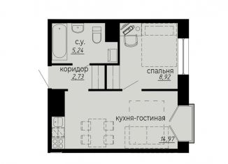 Продается 1-комнатная квартира, 31.9 м2, Санкт-Петербург, Выборгский район