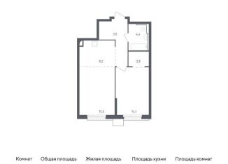 1-ком. квартира на продажу, 52.9 м2, Красногорск, жилой комплекс Спутник, 23