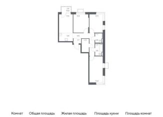 Продаю трехкомнатную квартиру, 77 м2, Московская область