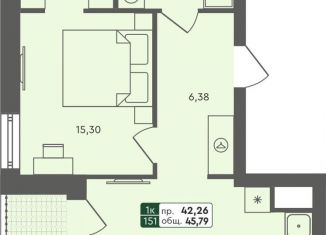 Продам однокомнатную квартиру, 45.8 м2, Омская область