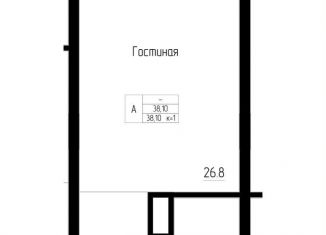 Продам 1-комнатную квартиру, 38.1 м2, Калининградская область