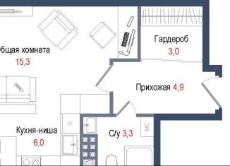 Продается квартира студия, 32.5 м2, Московская область