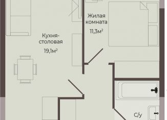 Продажа 1-ком. квартиры, 42 м2, Нижний Новгород