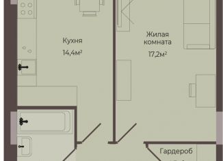 Продажа 1-ком. квартиры, 46.4 м2, Нижегородская область