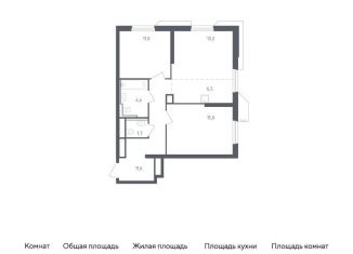 Продажа 2-комнатной квартиры, 63.4 м2, Московская область, жилой комплекс Спутник, 24