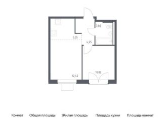 1-комнатная квартира на продажу, 36.9 м2, поселение Марушкинское