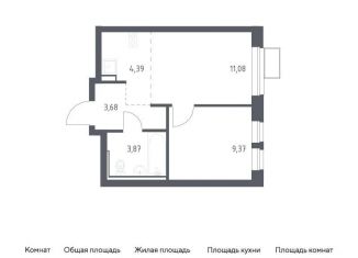1-ком. квартира на продажу, 32.4 м2, посёлок Жилино-1, жилой комплекс Егорово Парк, к3.1, ЖК Егорово Парк