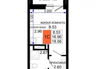 Продажа квартиры студии, 18.6 м2, Ростовская область, Элеваторный переулок