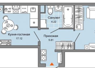 2-комнатная квартира на продажу, 41 м2, Ульяновск, жилой комплекс Юлла, 2