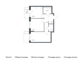 Продаю 2-комнатную квартиру, 54.2 м2, Московская область, жилой комплекс Егорово Парк, к3.2