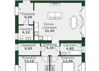 Продается трехкомнатная квартира, 83 м2, Челябинская область