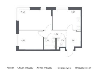 Продается 2-комнатная квартира, 53.9 м2, Ленинский городской округ, жилой комплекс Новое Видное, 16.1