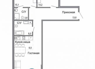Продажа трехкомнатной квартиры, 91.6 м2, Керчь