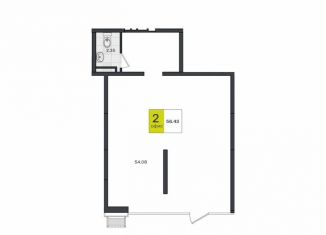 Продается помещение свободного назначения, 56.43 м2, посёлок Берёзовый, улица имени Профессора Малигонова, 1