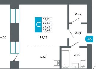 Продается квартира студия, 32.7 м2, Чита, Нерчинско-Заводская улица, 6/8