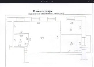 Продаю трехкомнатную квартиру, 61 м2, посёлок городского типа Яшкино, улица Куйбышева, 8А