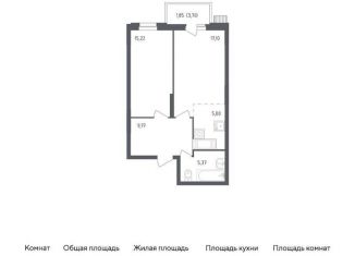 Продам 1-ком. квартиру, 54.3 м2, посёлок Жилино-1, жилой комплекс Егорово Парк, к3, ЖК Егорово Парк