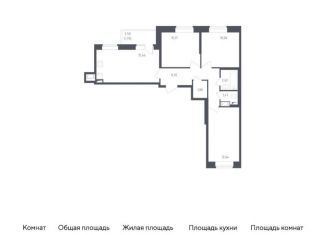 Продам 3-комнатную квартиру, 64.8 м2, Колпино, жилой комплекс Новое Колпино, к32