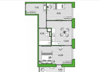 Продам 2-ком. квартиру, 49.7 м2, Санкт-Петербург, Дворцовая площадь, метро Адмиралтейская