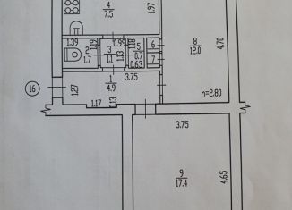 Продажа 2-ком. квартиры, 45.9 м2, посёлок городского типа Белые Берега, улица Карла Маркса, 9