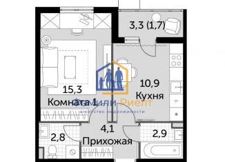 Продается 1-комнатная квартира, 37.7 м2, Обнинск, ЖК Ап-квартал Олимп, проспект Ленина, 223