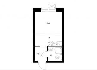 Продажа квартиры студии, 19.9 м2, Москва, Люблинская улица, 78к2, ЮВАО