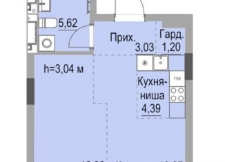 Продаю однокомнатную квартиру, 37.5 м2, Ижевск, улица Карла Маркса, 259, ЖК Республика