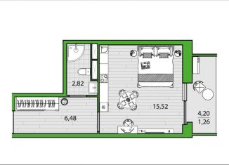 Продам квартиру студию, 26.1 м2, Санкт-Петербург, Дворцовая площадь, метро Адмиралтейская