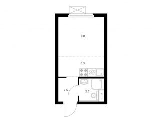 Квартира на продажу студия, 19.8 м2, Москва, район Люблино, Люблинская улица, 78к2