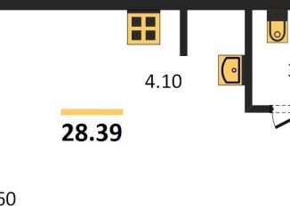 Продажа квартиры студии, 28.4 м2, Новосибирск, Дзержинский район, улица Коминтерна, 120с6/1