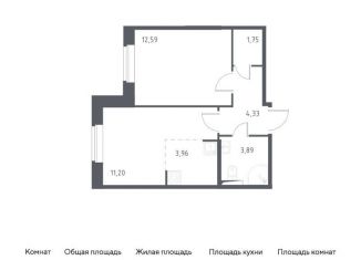 Продаю двухкомнатную квартиру, 37.7 м2, посёлок Песочный