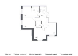 Продается 3-комнатная квартира, 65.4 м2, Санкт-Петербург
