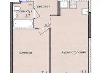 1-ком. квартира на продажу, 37.7 м2, Ижевск, ЖК Ежевика