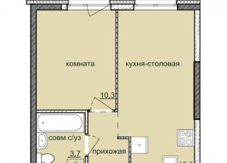 Продам 1-комнатную квартиру, 32.6 м2, Ижевск, ЖК Ежевика