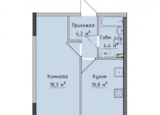 1-ком. квартира на продажу, 37.8 м2, Ижевск, ЖК Холмогоровский