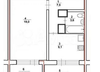 Продается 1-ком. квартира, 42 м2, Вичуга, Глуховская улица, 25