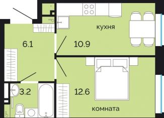 Продаю однокомнатную квартиру, 32.8 м2, Пермский край, улица Куйбышева, 135