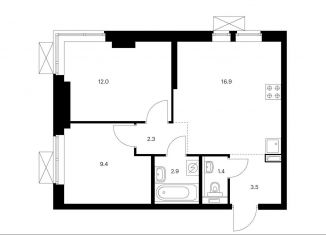 Продажа 2-ком. квартиры, 48.4 м2, Москва, жилой комплекс Лосиноостровский Парк, к2/1, ЖК Лосиноостровский Парк