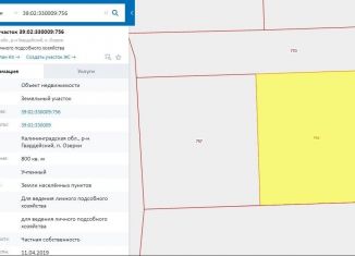 Продаю участок, 8 сот., посёлок Озерки, Заводская улица