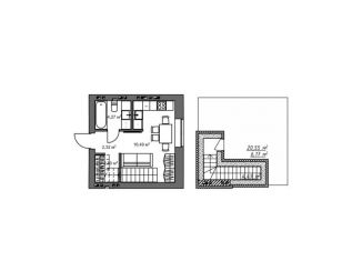 Продажа 1-комнатной квартиры, 50.9 м2, село Ленино, Рудничная улица