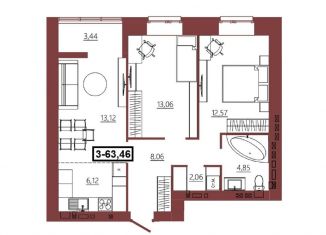 Продается 3-комнатная квартира, 63.5 м2, Волгоград, Краснооктябрьский район