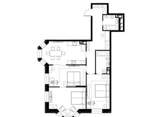 Продаю 3-ком. квартиру, 95 м2, Москва, улица Расплетина, 5с16, ЖК Театральный Квартал