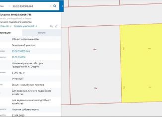 Продаю земельный участок, 10 сот., посёлок Озерки, Заводская улица