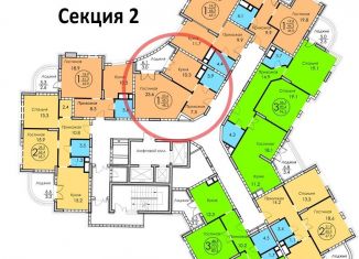 1-комнатная квартира на продажу, 49.4 м2, Королёв, Пионерская улица, 17к1, ЖК Золотые Ворота