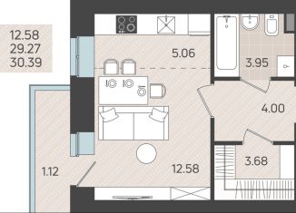 Продаю квартиру студию, 30.4 м2, Пермь, Кировский район