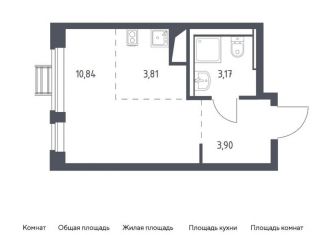 Продажа квартиры студии, 21.7 м2, село Ям, ЖК Прибрежный Парк, жилой комплекс Прибрежный Парк, к6.2